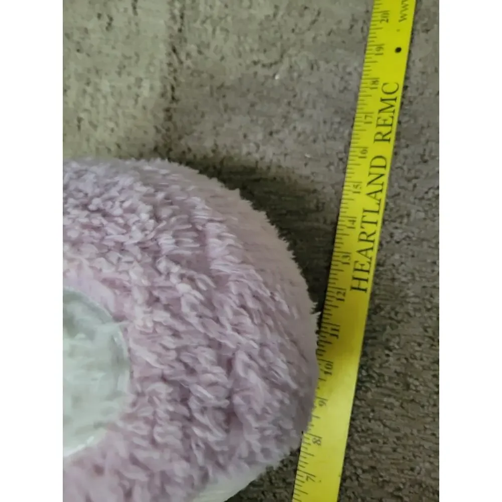 Cupcakes and Cashmere Purple Sherpa Mushroom Plush Corduroy Decorative Pillow